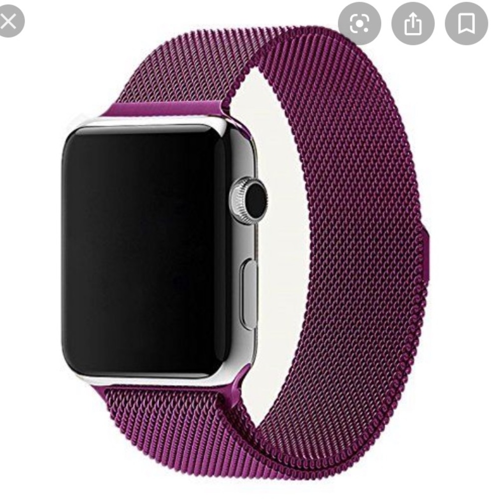 Purple magnetic apple watch band